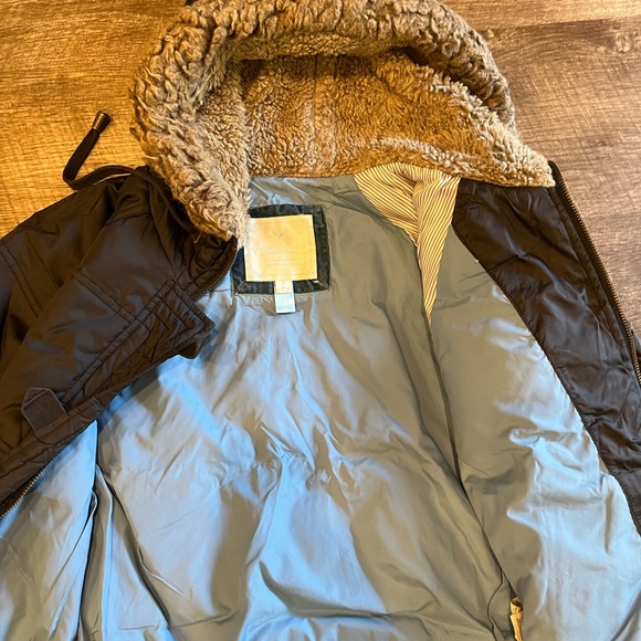 American eagle outfitters puffer black jacket size s small petite - Picture 2 of 5